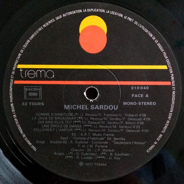 Michel Sardou : Sardou (LP, Album, Gat)