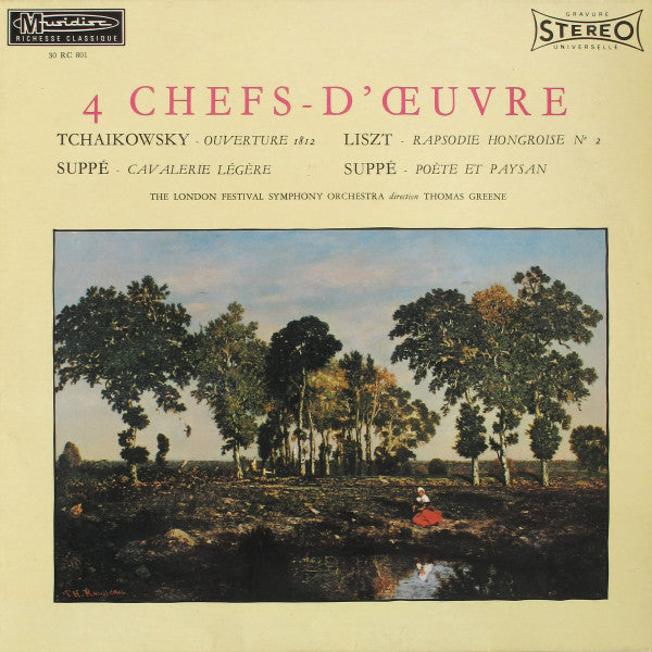 The London Festival Symphony Orchestra, Thomas Greene : 4 Chefs-d'œuvre (LP, RE)