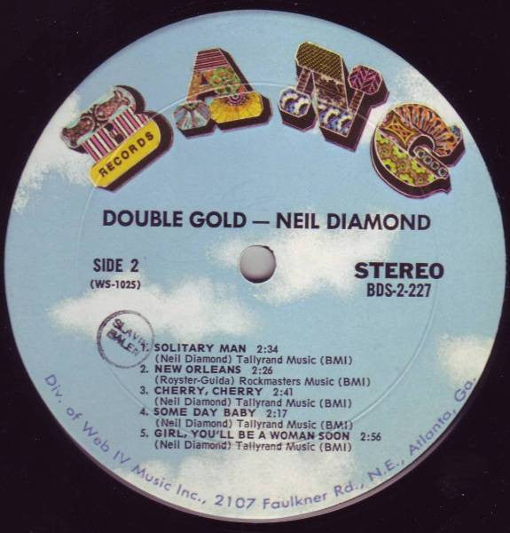 Neil Diamond : Double Gold (2xLP, Comp, Mon)