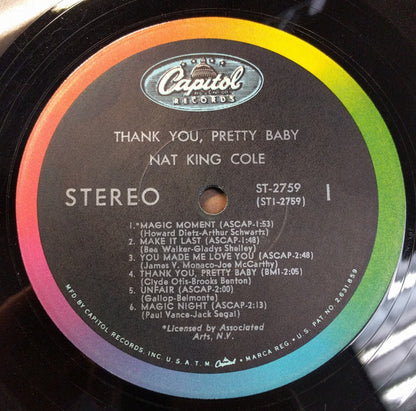 Nat King Cole : Thank You, Pretty Baby (LP, Album)