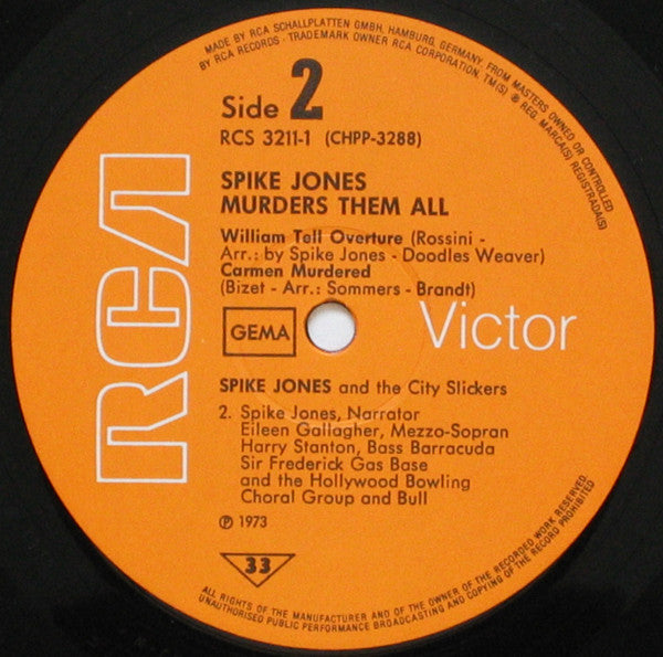 Spike Jones And His City Slickers : Spike Jones Murders Them All (2xLP, Comp, RP)