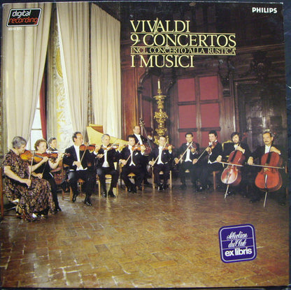 Antonio Vivaldi, I Musici : 9 Concertos Incl. Concerto "Alla Rustica" (LP)