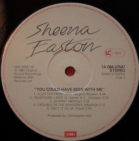 Sheena Easton : You Could Have Been With Me (LP, Album)