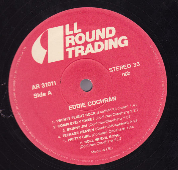 Eddie Cochran : Rockin' Forever (2xLP, Comp)