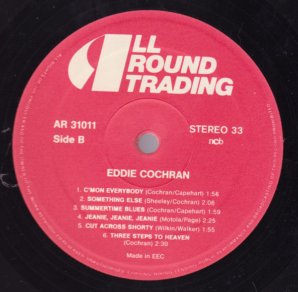 Eddie Cochran : Rockin' Forever (2xLP, Comp)