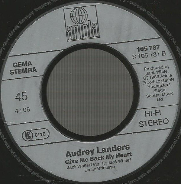 Audrey Landers : Little River (7", Single)