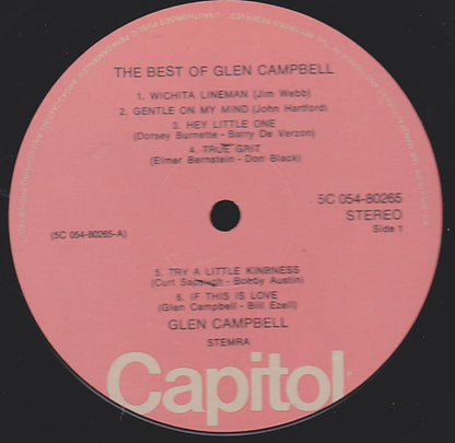 Glen Campbell : The Best Of Glen Campbell (LP, Comp, RE)