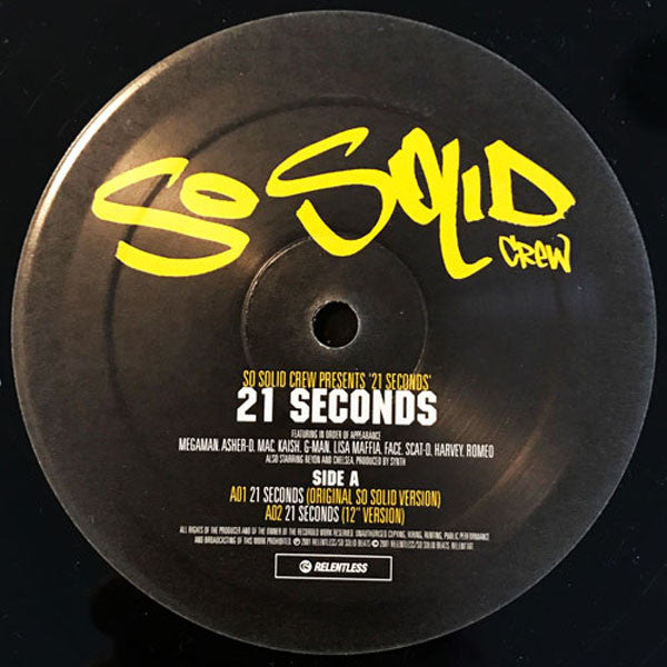 So Solid Crew : 21 Seconds (12", Single)