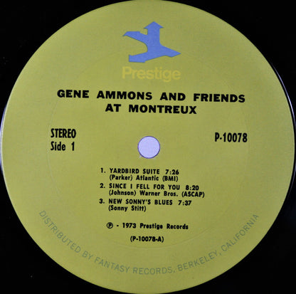 Gene Ammons : Gene Ammons And Friends At Montreux (LP, Album, Ter)