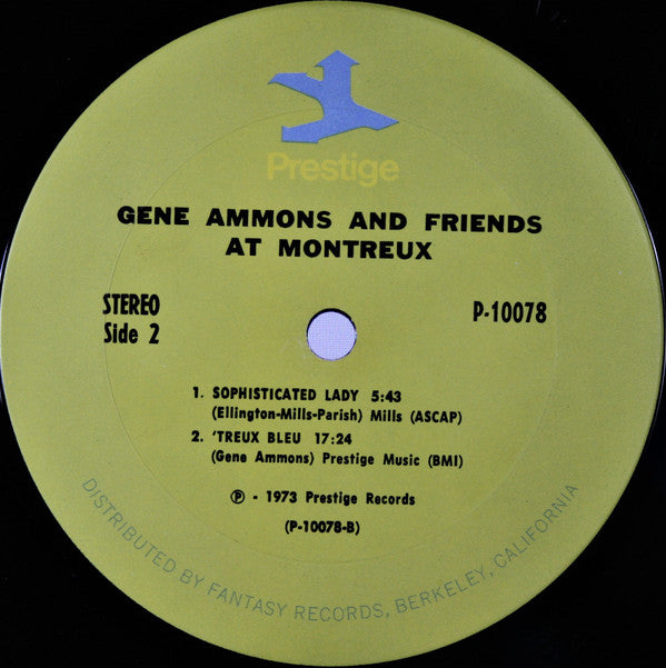 Gene Ammons : Gene Ammons And Friends At Montreux (LP, Album, Ter)