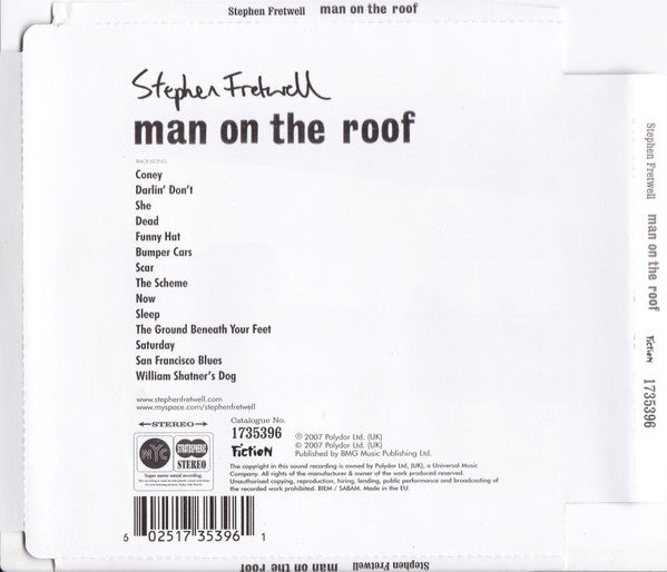 Stephen Fretwell : Man On The Roof (CD, Album, S/Edition, Sup)