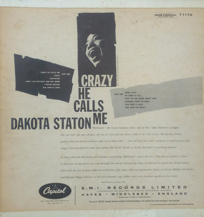 Dakota Staton : Crazy He Calls Me (LP, Mono)