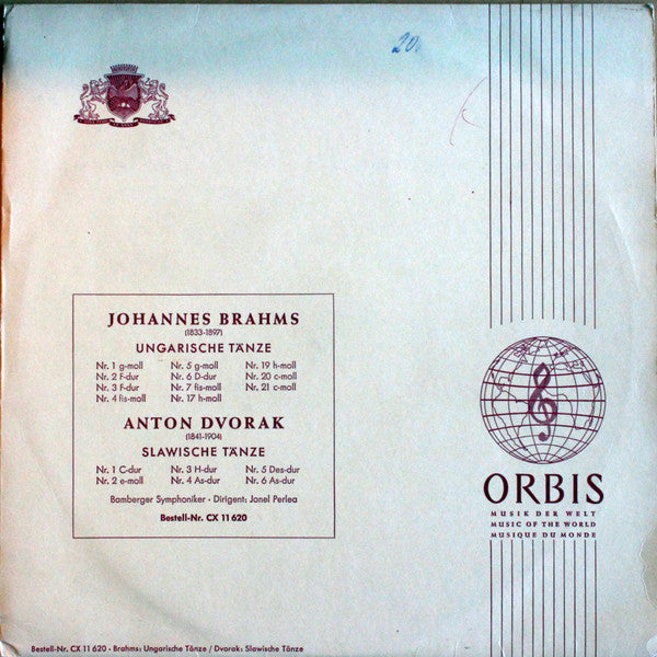 Johannes Brahms, Antonín Dvořák - Bamberger Symphoniker Dirigent: Jonel Perlea : Ungarische Tänze / Slawische Tänze (LP, Mono)