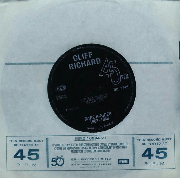 Cliff Richard : Rare B-Sides 1963-1989 (CDr, Comp, Unofficial)