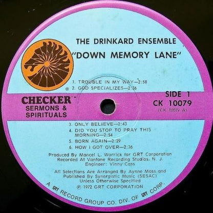 The Drinkard Ensemble : Down Memory Lane (LP, Album)