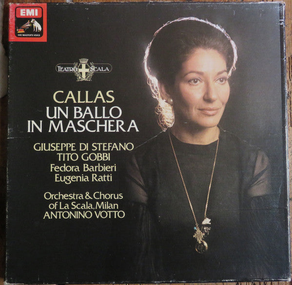 Giuseppe Verdi - Maria Callas, Giuseppe Di Stefano, Tito Gobbi, Fedora Barbieri, Eugenia Ratti, Orchestra Del Teatro Alla Scala & Coro Del Teatro Alla Scala, Antonino Votto : Un Ballo In Maschera (3xLP, Album, Mono, RE, RP + Box)