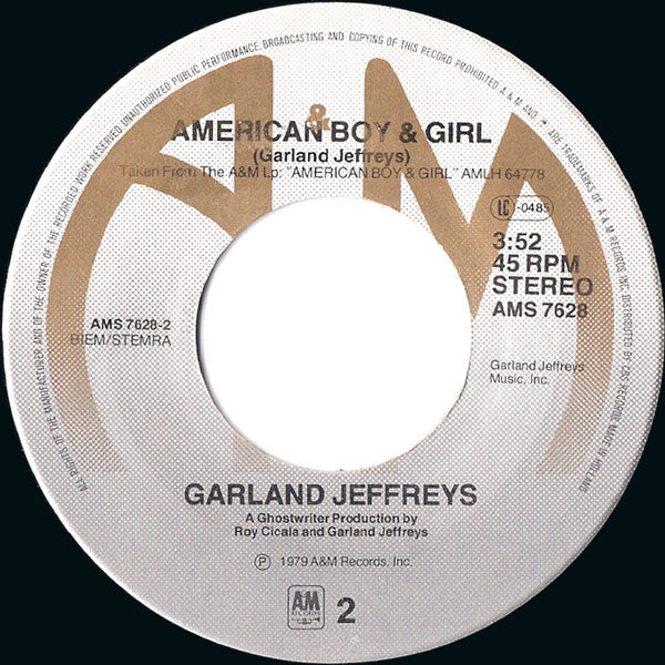 Garland Jeffreys : Matador (7", Single, Haa)