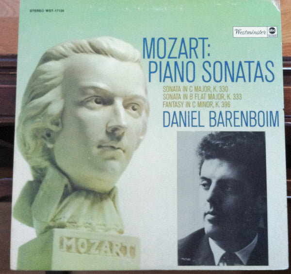 Wolfgang Amadeus Mozart / Daniel Barenboim : Piano Sonatas In C Major, K. 330 / In B Flat Major, K. 333 / Fantasy in C Minor, K. 396 (LP, Album)