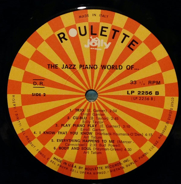 Various : The World Of Jazz Piano (LP, Album, Comp)