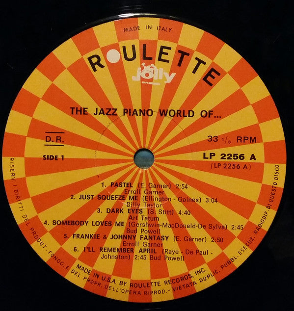 Various : The World Of Jazz Piano (LP, Album, Comp)