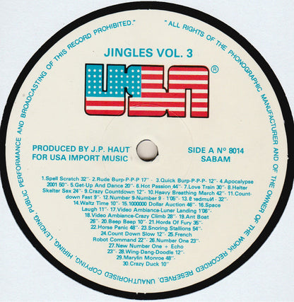 Unknown Artist : 70 Jingels From U.S.A. Vol 3 (LP)