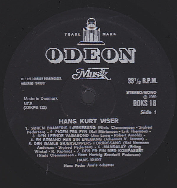 Hans Kurt : Viser (LP, RE)