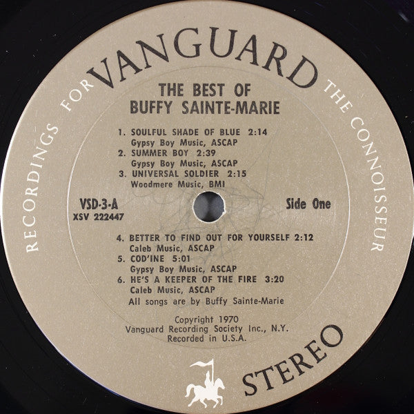 Buffy Sainte-Marie : The Best Of Buffy Sainte-Marie (2xLP, Comp)