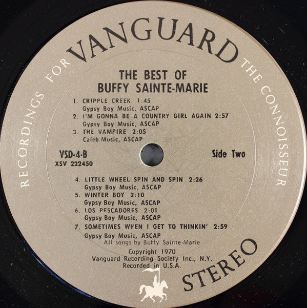 Buffy Sainte-Marie : The Best Of Buffy Sainte-Marie (2xLP, Comp)