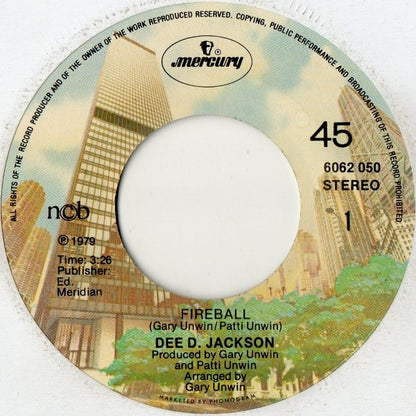 Dee D. Jackson : Fireball / Falling Into Space (7", Single)