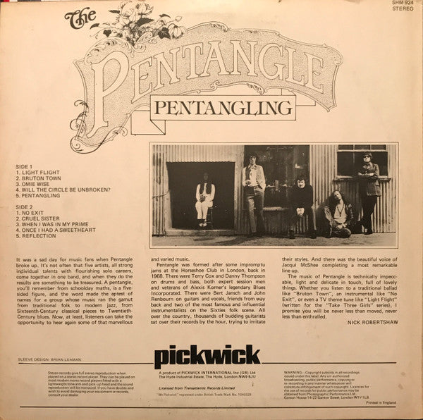 Pentangle : Pentangling (LP, Comp)