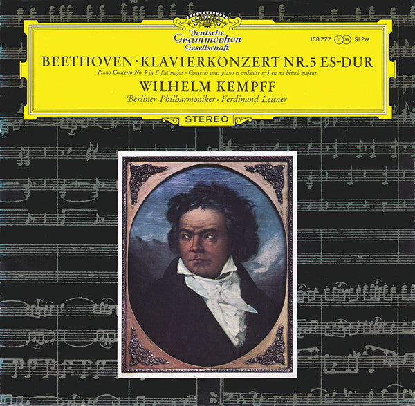 Ludwig van Beethoven, Wilhelm Kempff, Berliner Philharmoniker · Ferdinand Leitner : Klavierkonzert Nr. 5 Es-dur (LP, RE)