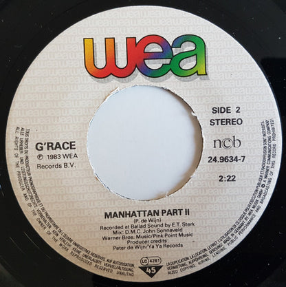 G'Race : Manhattan (7", Single)