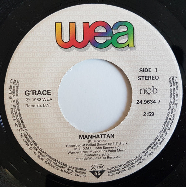 G'Race : Manhattan (7", Single)