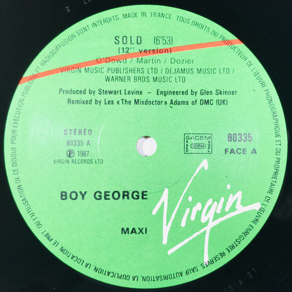 Boy George : Sold (12")