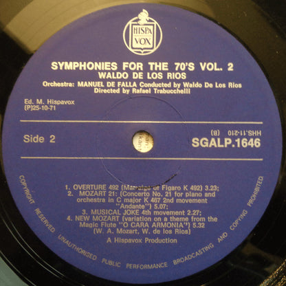 Waldo De Los Rios : Symphonies For The 70's Vol. 2 (LP)