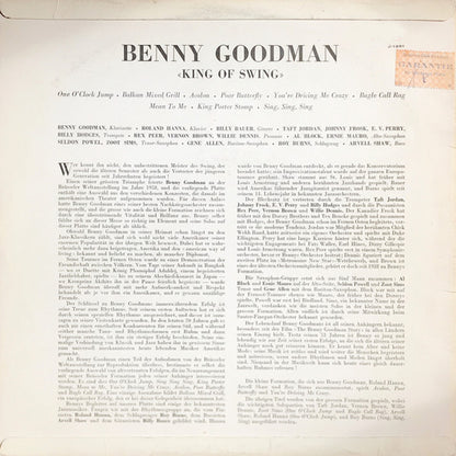 Benny Goodman : King Of Swing (LP, Comp, Mono)