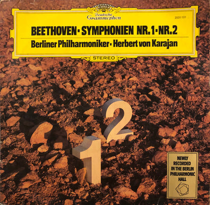 Ludwig van Beethoven - Berliner Philharmoniker, Herbert von Karajan : Symphonien Nr. 1 - Nr. 2 (LP, RE)