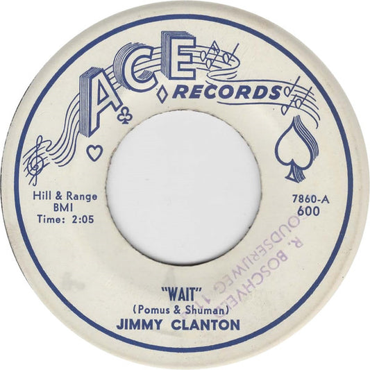 Jimmy Clanton : Wait / Come Back (7", Single)