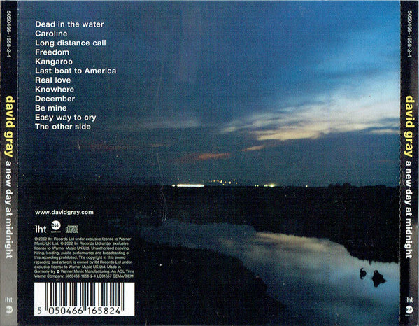 David Gray : A New Day At Midnight (CD, Album, Opt)