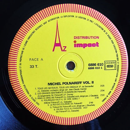 Michel Polnareff : Volume 2 (LP, Comp)