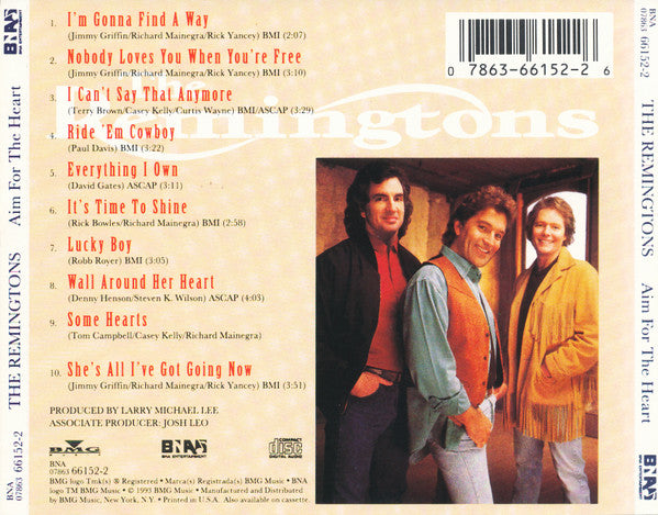 The Remingtons : Aim For The Heart (CD, Album)