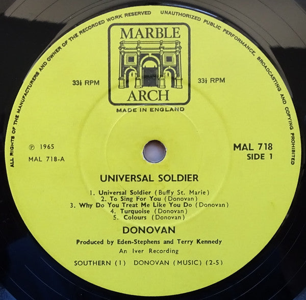 Donovan : Universal Soldier (LP, Comp, Mono)