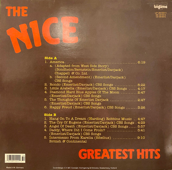 The Nice : Greatest Hits (LP, Comp)