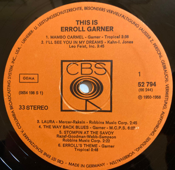 Erroll Garner : This Is Erroll Garner (2xLP, Comp)