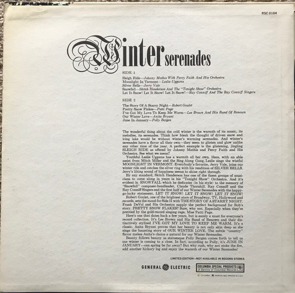 Various : Winter Serenades (LP, Comp, Ltd, Promo)