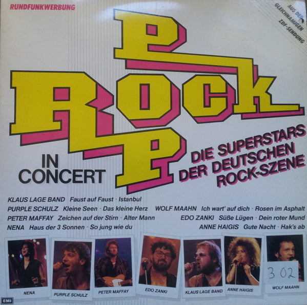 Various : Rock Pop In Concert (Die Superstars Der Deutschen Rock-Szene) (LP, Comp)