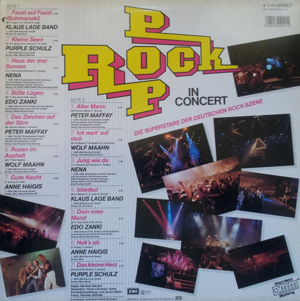 Various : Rock Pop In Concert (Die Superstars Der Deutschen Rock-Szene) (LP, Comp)