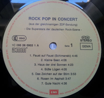 Various : Rock Pop In Concert (Die Superstars Der Deutschen Rock-Szene) (LP, Comp)