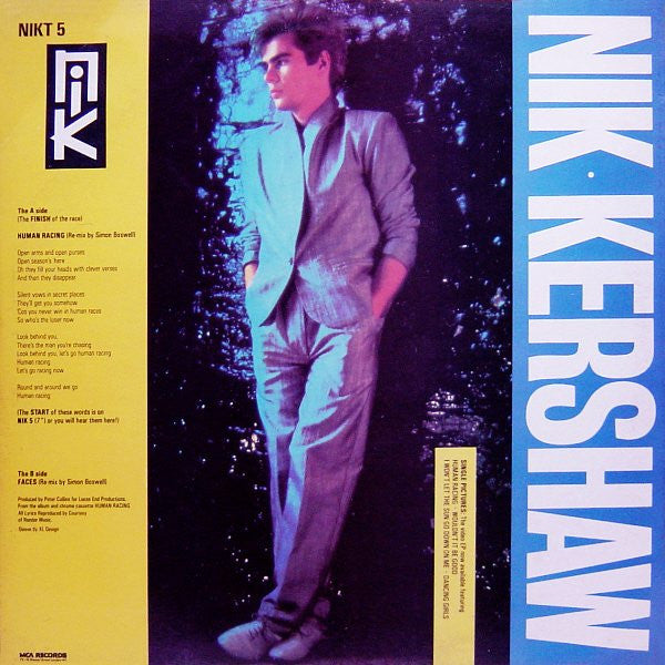 Nik Kershaw : Human Racing (12", Single)