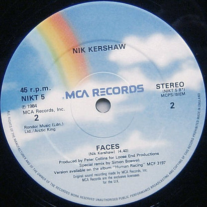 Nik Kershaw : Human Racing (12", Single)